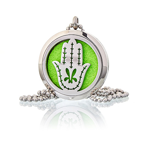 Aromatherapy Diffuser Necklace Hand of Fatima 30mm