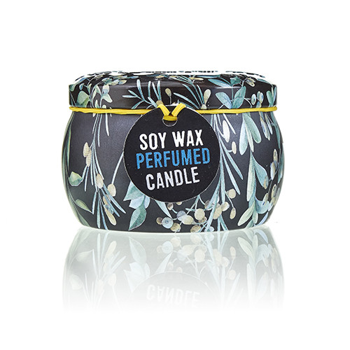 Art Tin Candle - Assorted Design - Romantic Garden - Tea & Rose