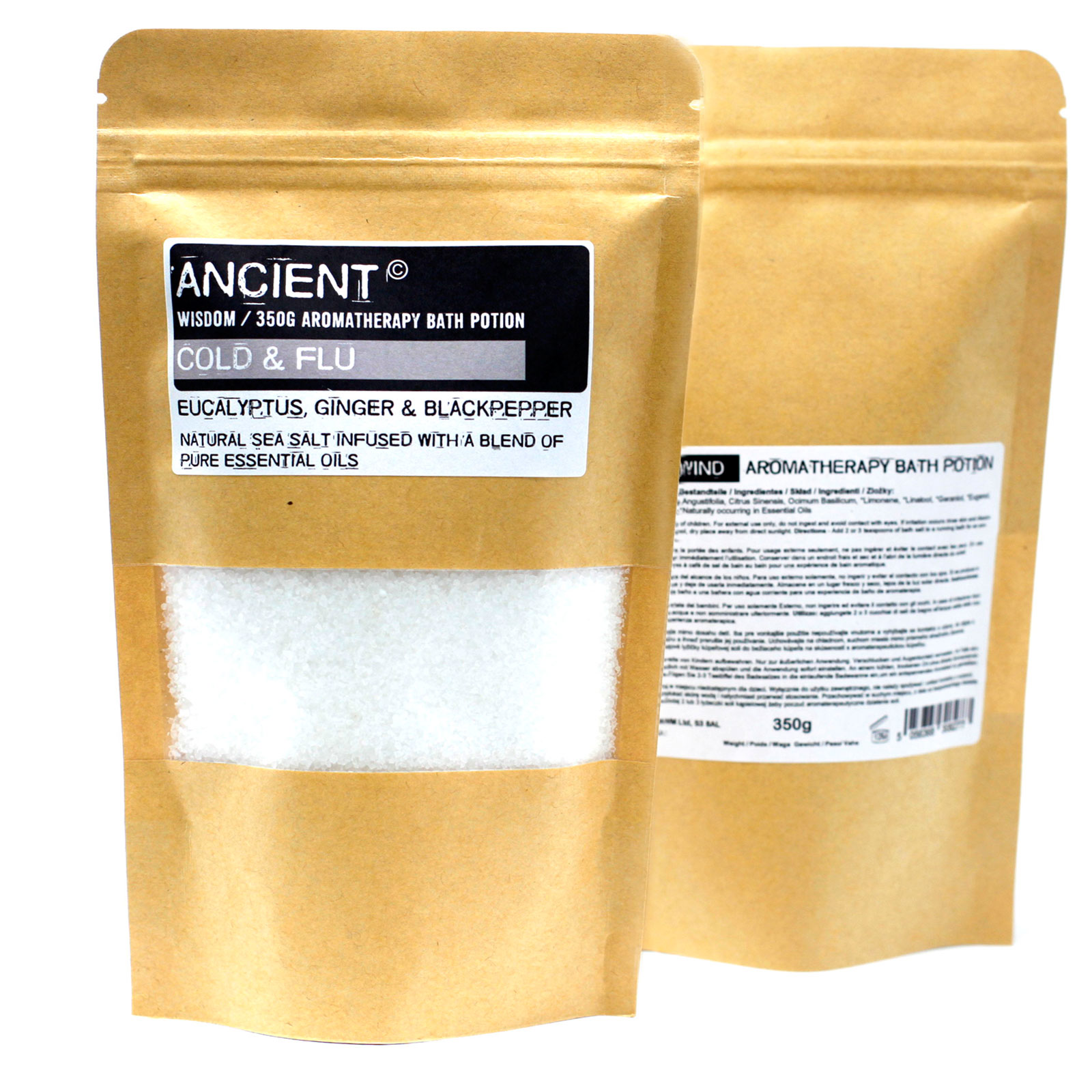 Aromatherapy Bath Potion in Kraft Bag 350g - Colds & Flu