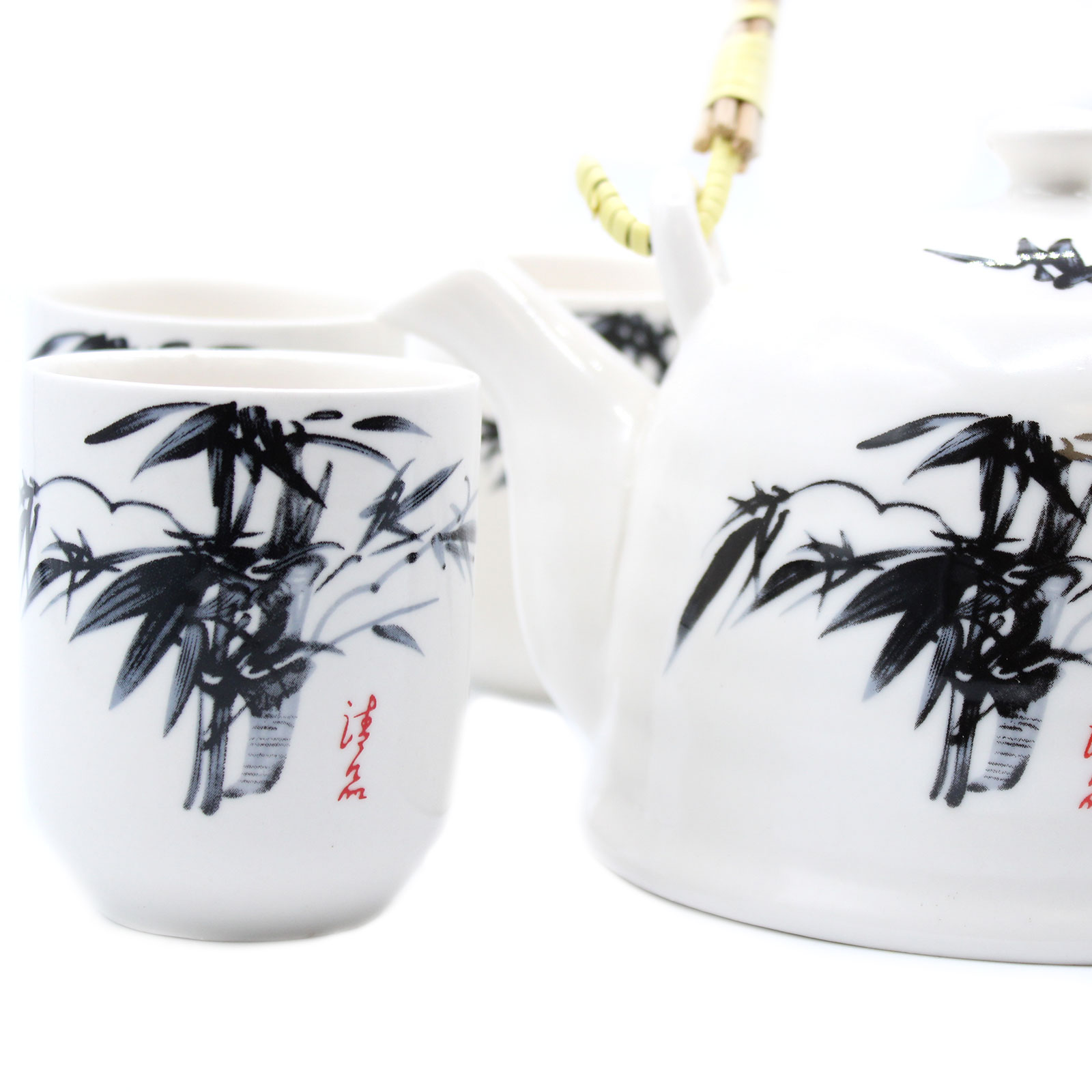 Herbal Teapot Set - White Stone Oriental