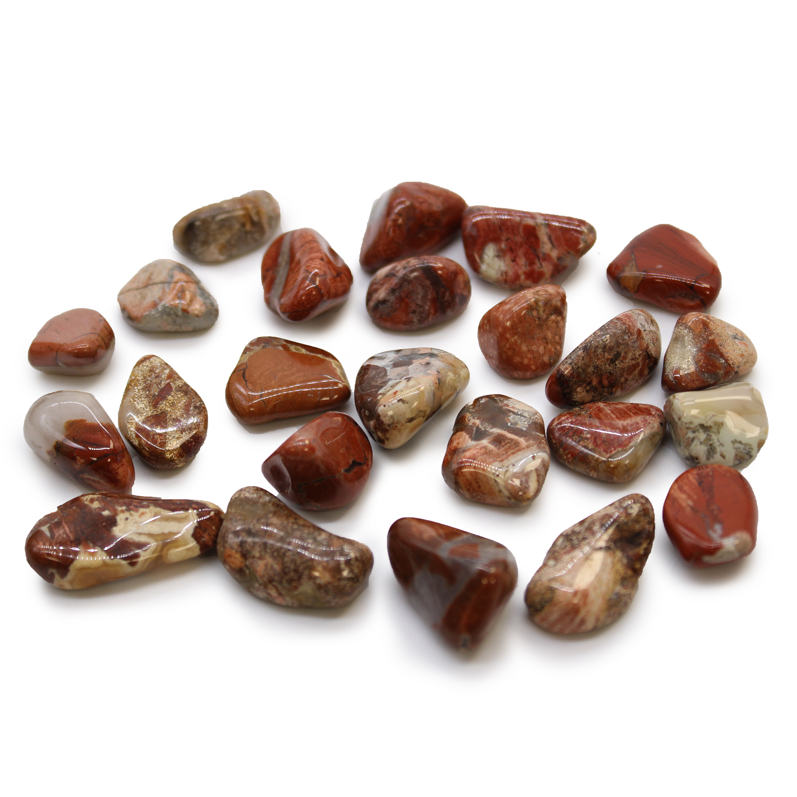 Small African Tumble Stones - Light Jasper - Brecciated