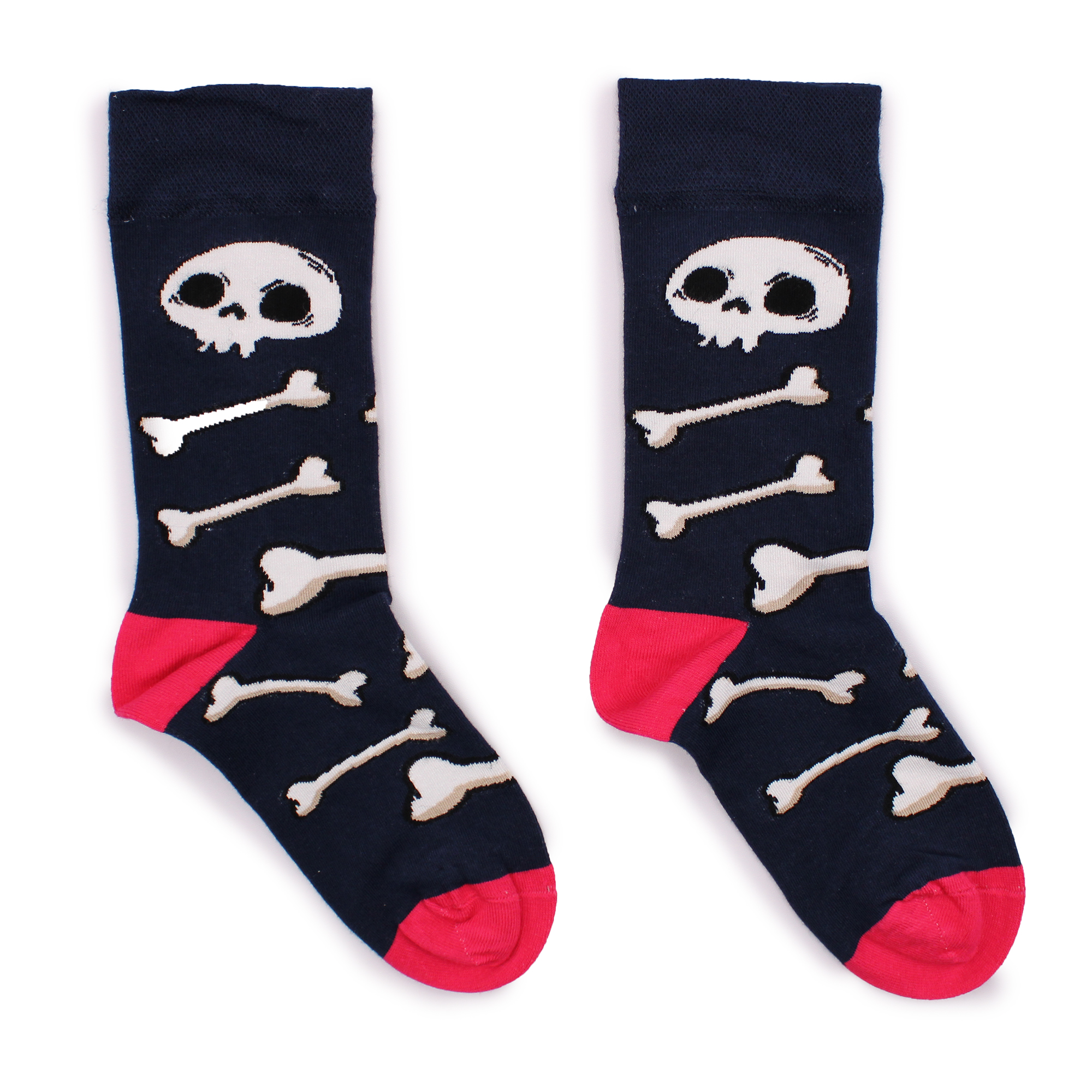 Hop Hare Bamboo Socks S/M - Skulls and Bones