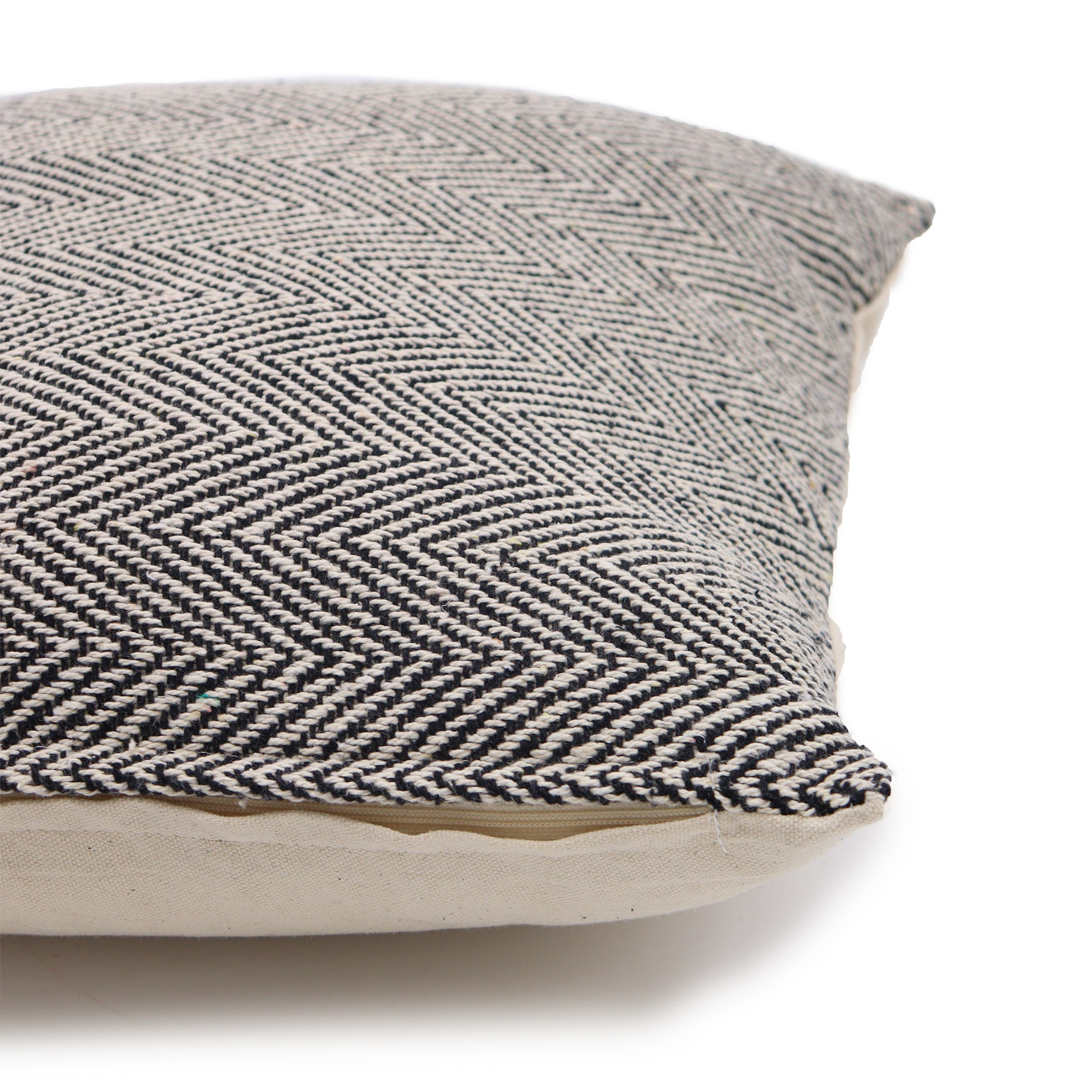 Classic Cushion Cover - Herringbone Fine Grey - 40x40cm