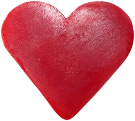 Heart Guest Soap - Raspberry